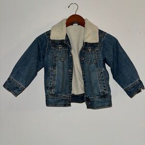 Kid's sherpa lined denim jacket